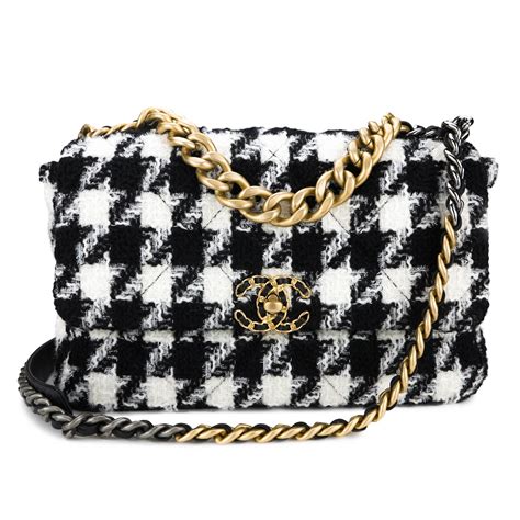 black and white chanel 19|chanel bag review.